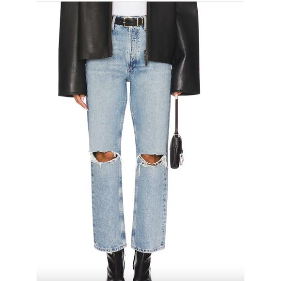 Agolde 90s Pinch Mid Rise Straight Leg Denim Jeans 27 Fall Capsule Vacation Easy - Picture 1 of 10